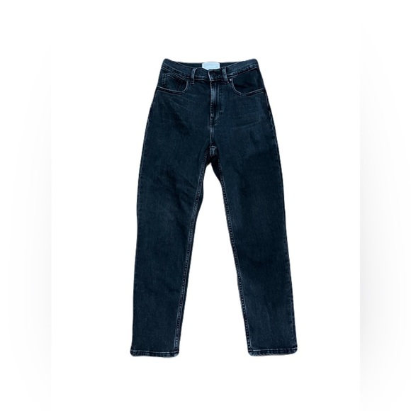 Everlane women’s size 26 High Waist Straight ankle jeans, washed black - Picture 1 of 9
